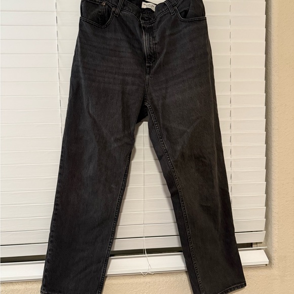 Abercrombie & Fitch black straight leg jeans - Picture 1 of 3